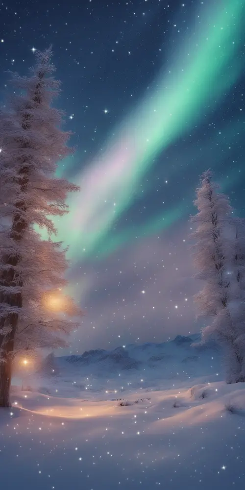 Snow Aesthetic Christmas wallpaper